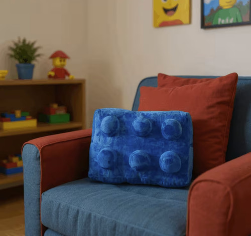 Lego brick rectangle blue 40cm - rectangle,